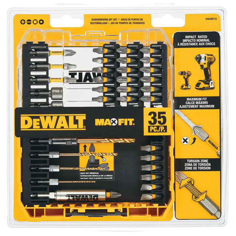 DeWalt® Max Fit® 35 Pc. Assorted Screwdriving Bit Set