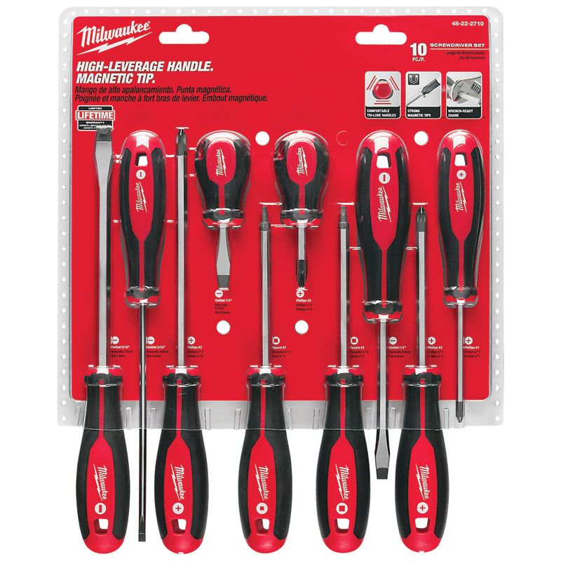 Milwaukee® 10 Pc. Screwdriver Set