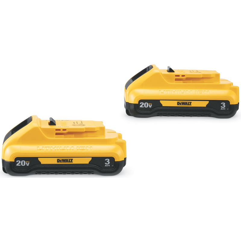 DeWalt® 20V MAX Compact 3AH Lithium-Ion Battery Pack, 2/Pk.