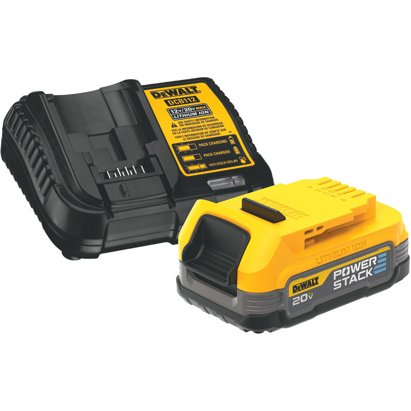 DeWalt® 20V MAX Powerstack Compact Battery & Charger Starter Set