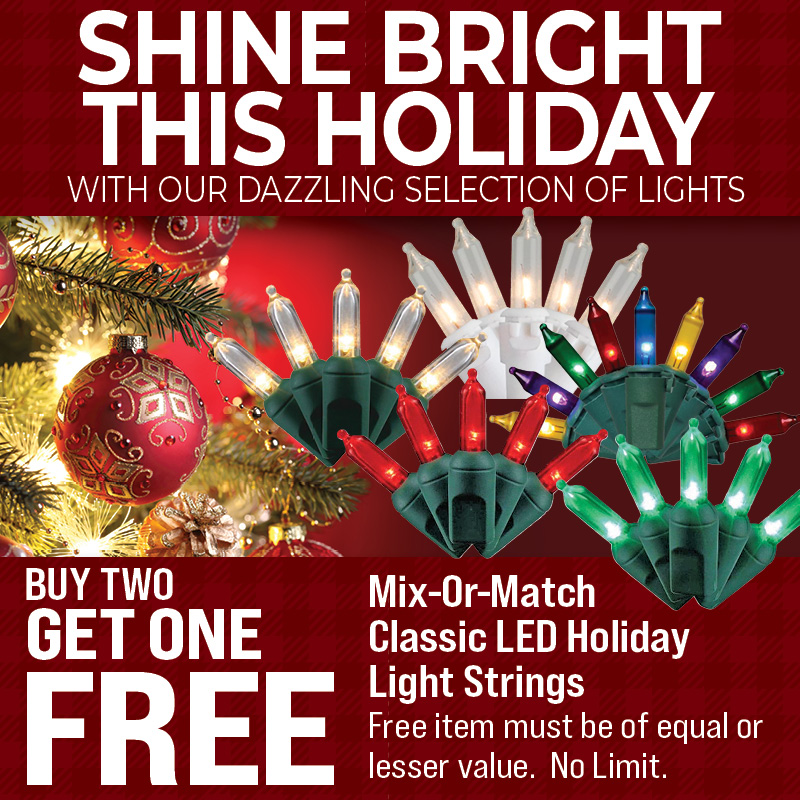 Classic LED Holiday Light Strings