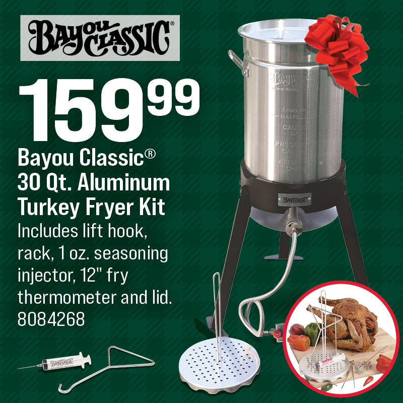 Bayou Classic® 30 Qt. Aluminum Turkey Fryer Kit