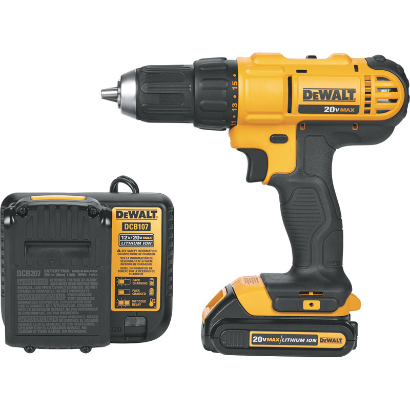 DeWalt® 1/2" 20V Compact Drill/Driver Set