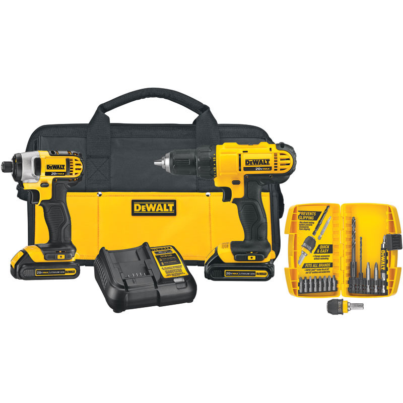 DeWalt® 20V MAX Cordless Driver/Impact Driver Set