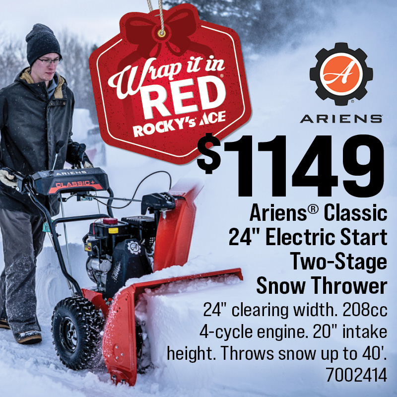 Ariens® Classic 24" Electric Stage Two-Stage Snow Thrower