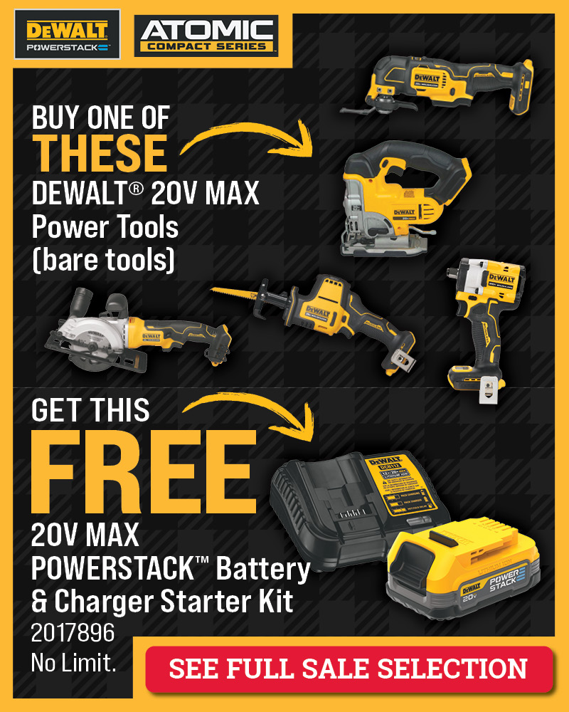 Buy One Get One DeWalt Tool Deal