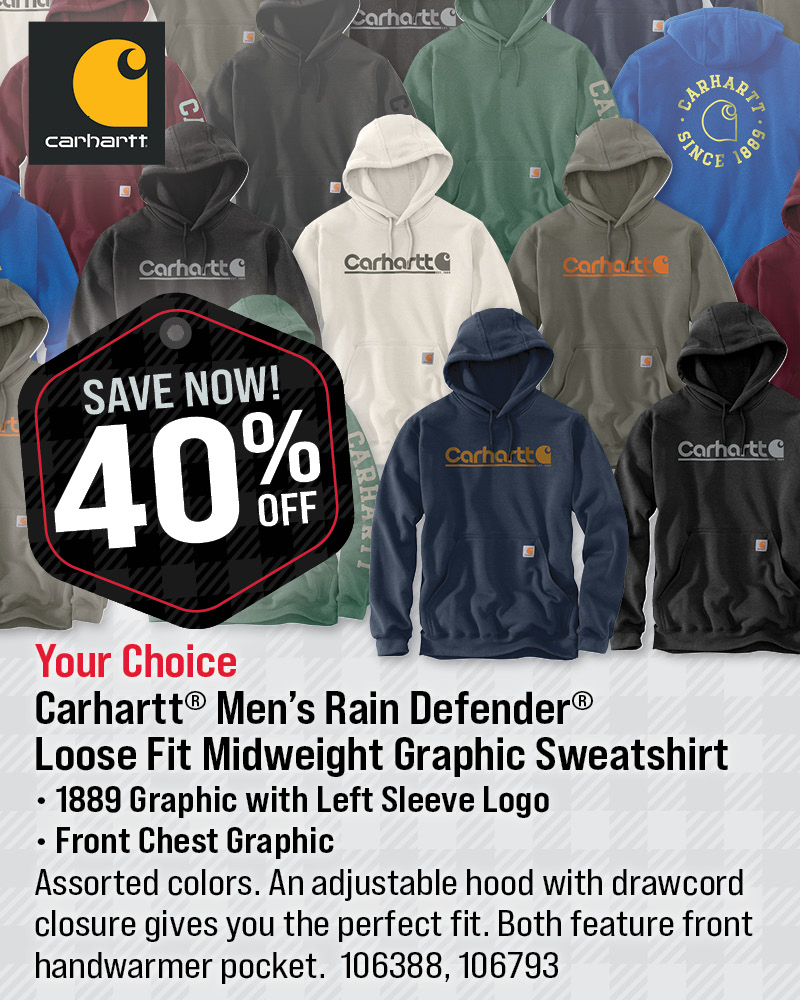 Carhartt® Men' Rain Defender® Sweatshirt