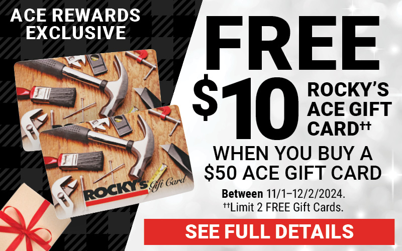 FREE $10 Gift Card With Purchase of $50 Gift Card