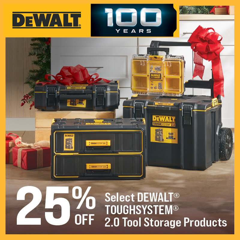 Select DeWalt® Toughsystem® 2.0 Tool Storage Products