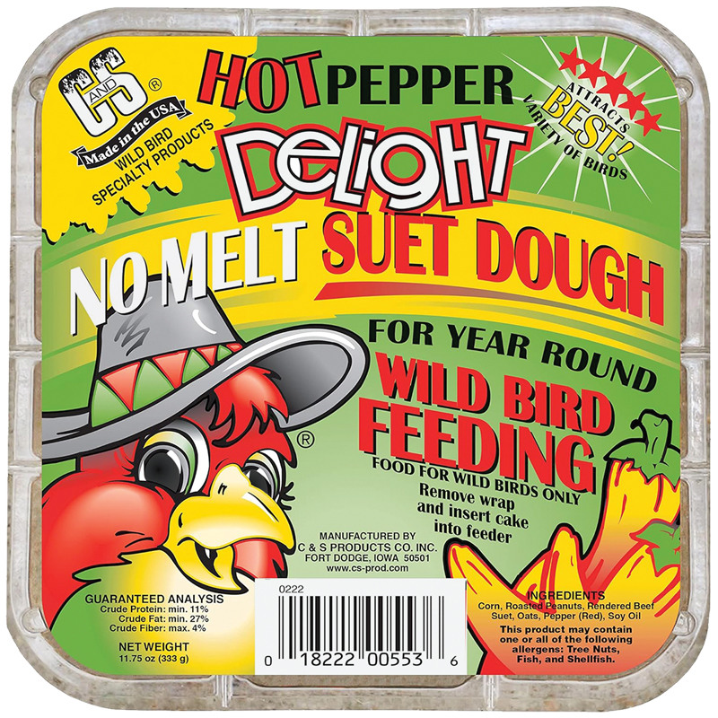 C&S® Hot Pepper Delight No Melt Suet Dough, 11.75 Oz.