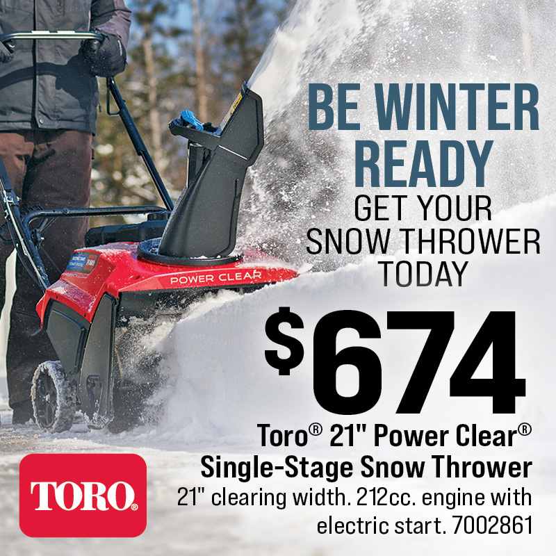 Toro® 21" Power Clear Single-Stage Snow Thrower