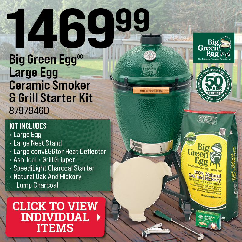 Big Green Egg® Large Egg Ceramic Smoker & Grill Starter Kit