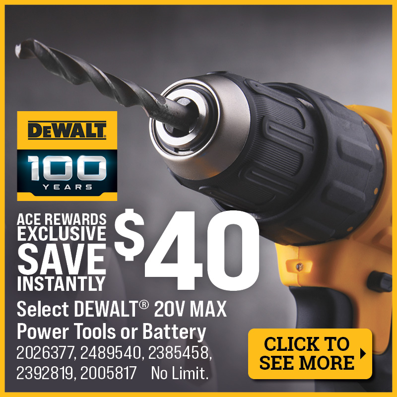 Select DeWalt® 20V MAX Power Tools or Battery