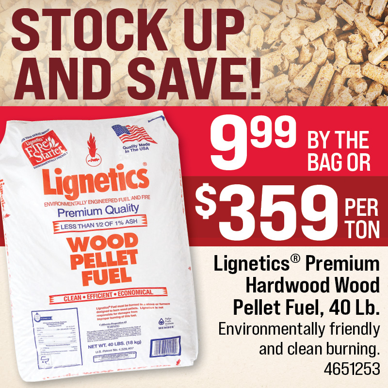 Lignetics® Wood Pellet Fuel, 40 Lb.