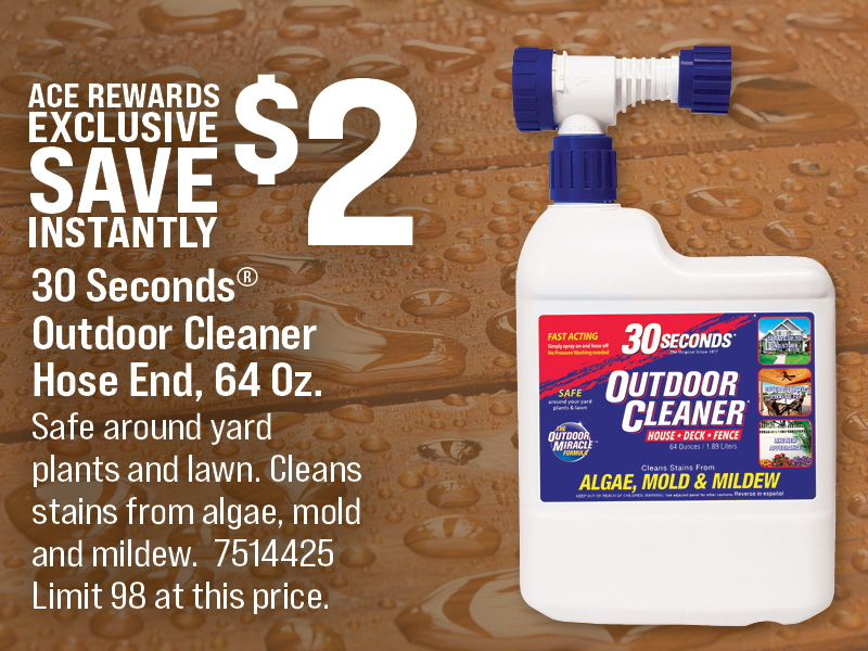 30 Seconds® Outdoor Cleaner Hose End, 64 Oz.