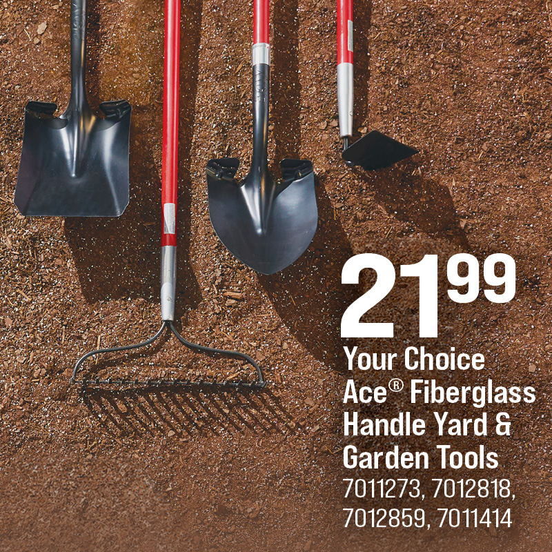 ACE® Fiberglass Handle Yard & Garden Tools