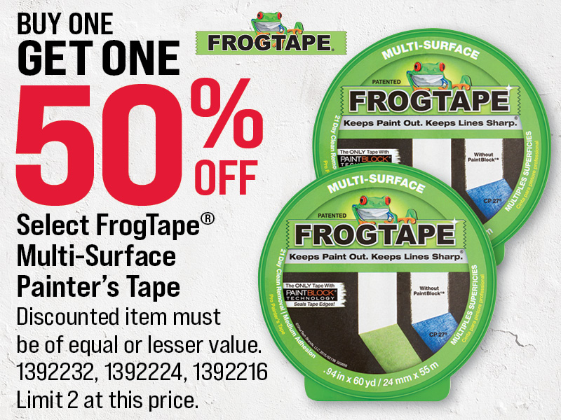 Select FrogTape® Multi-Surface Painter's Tape