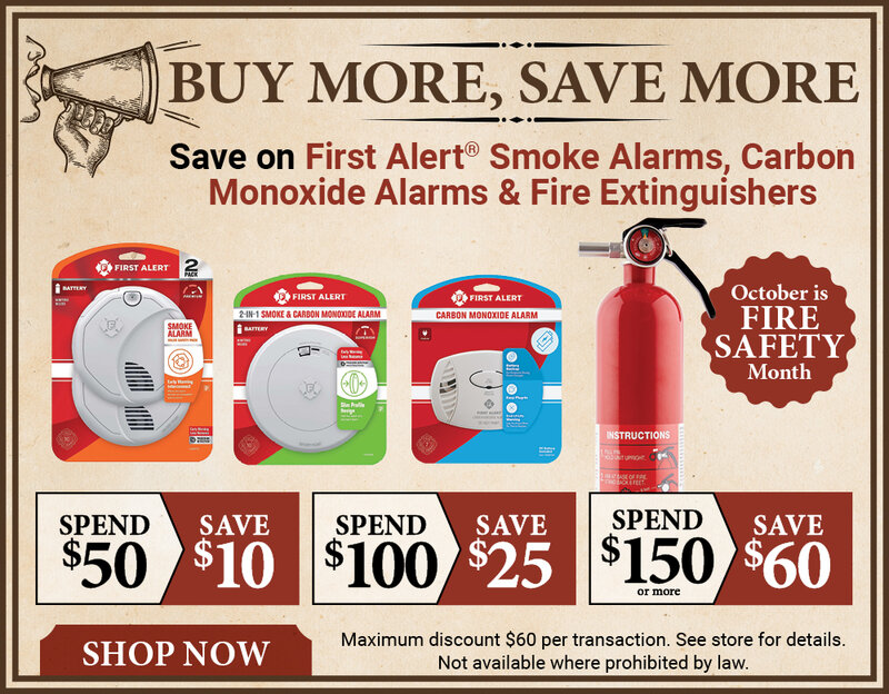 Buy More, Save More on Select First Alert Smoke Alarms Carbon Monoxide Alarms & Fire Extinguishers
